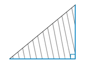 Площадь прямоугольного треугольника.